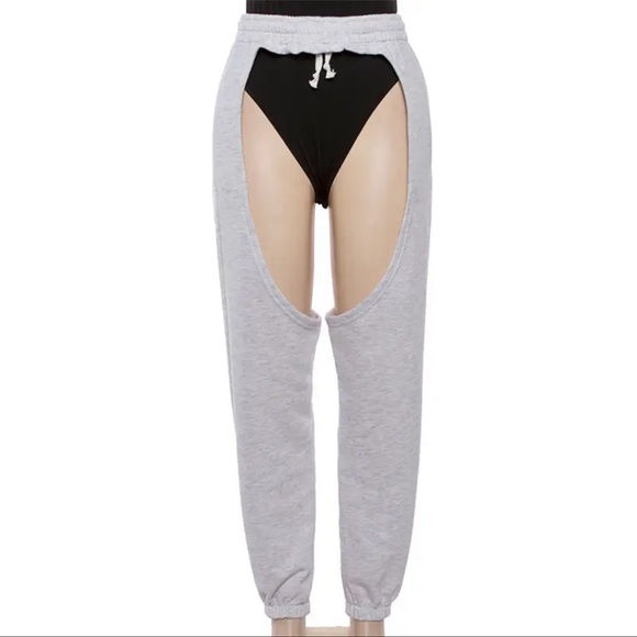 Pants - Grey Jogger chaps